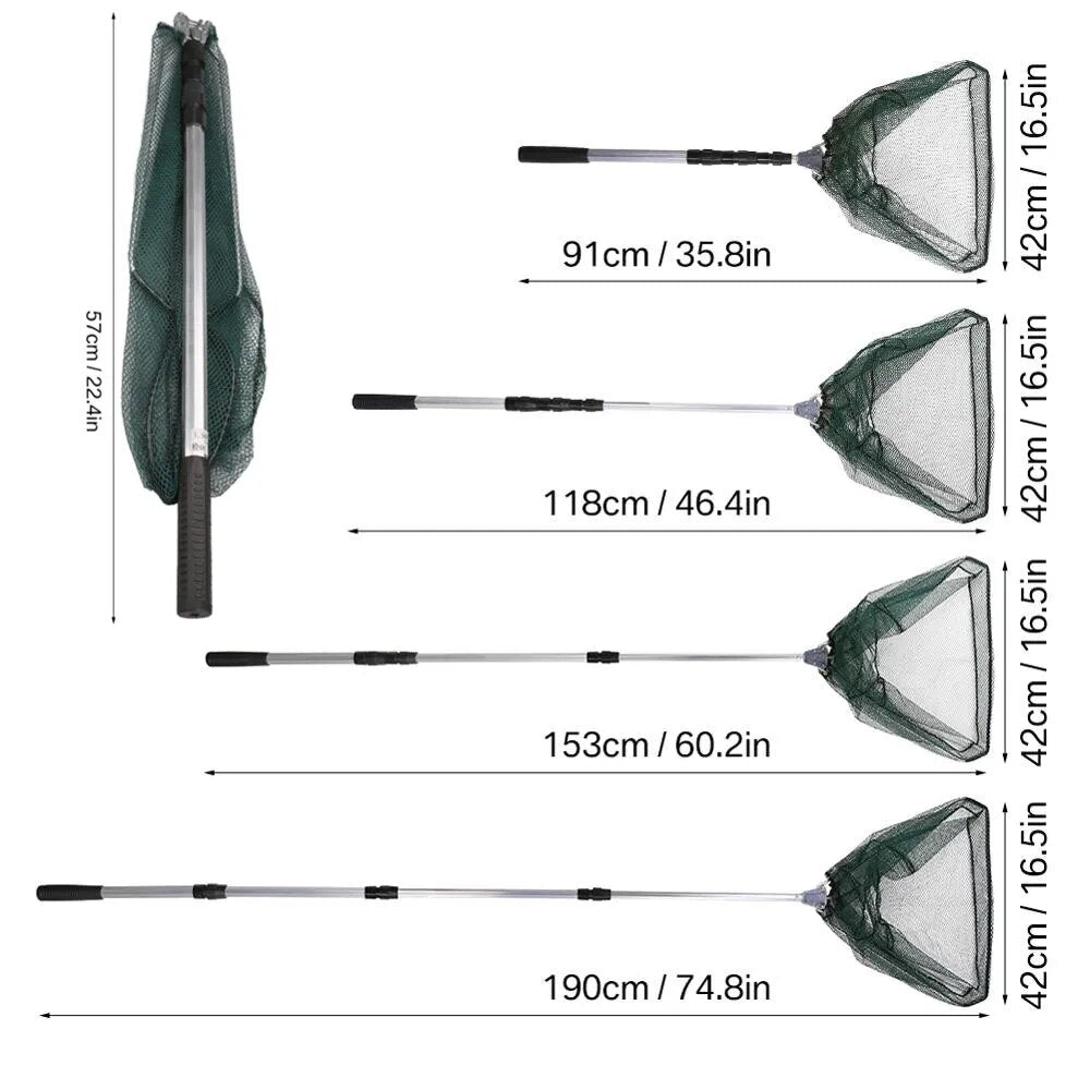 190cm 92cm 55cm Telescopic Landing Net