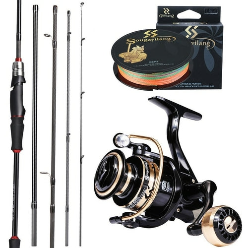 Spinning Fishing Reel and Rod