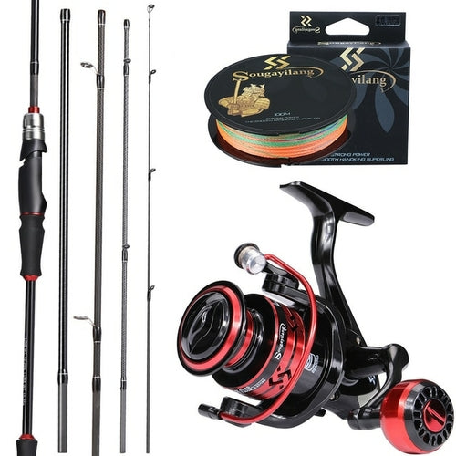 Spinning Fishing Reel and Rod