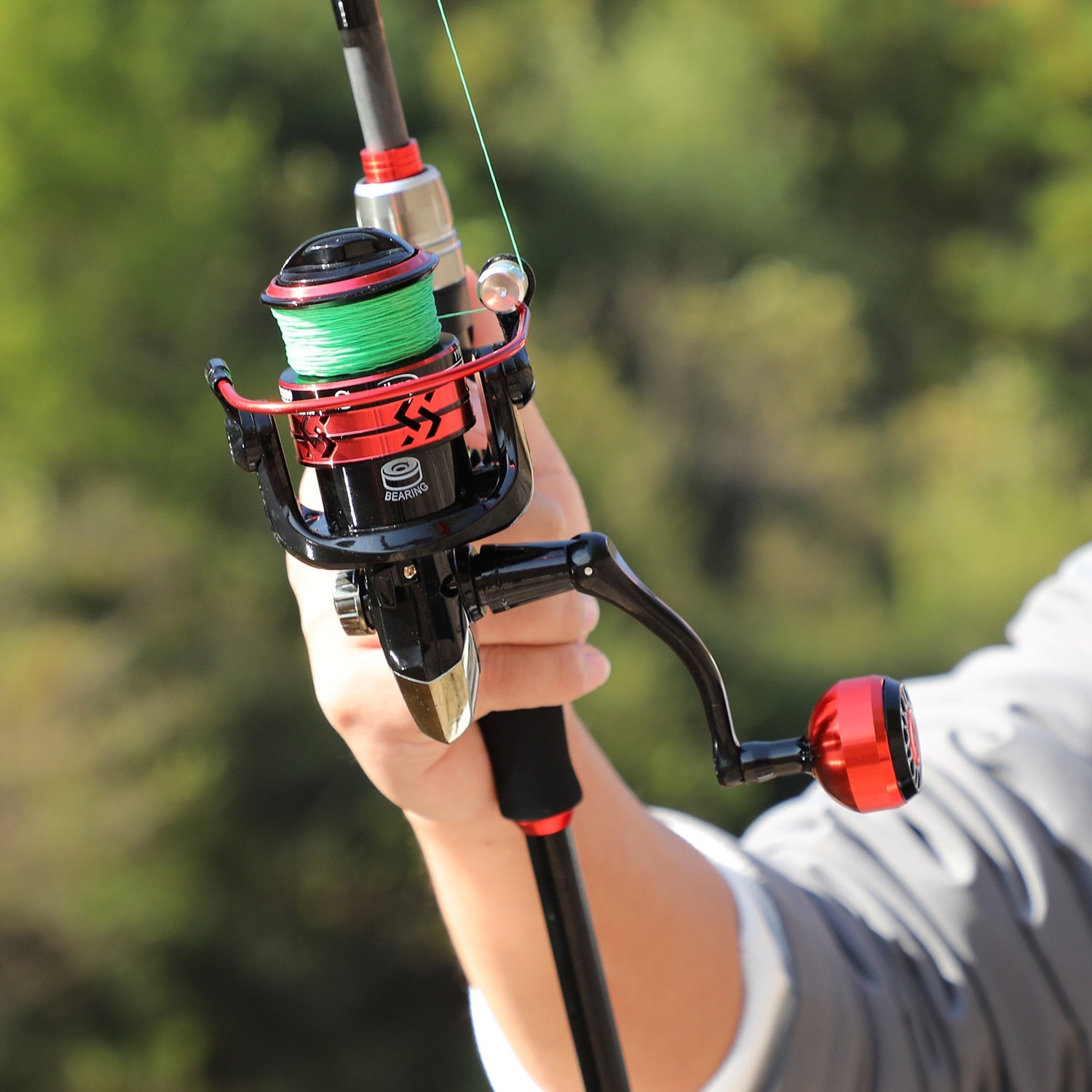 Spinning Fishing Reel and Rod