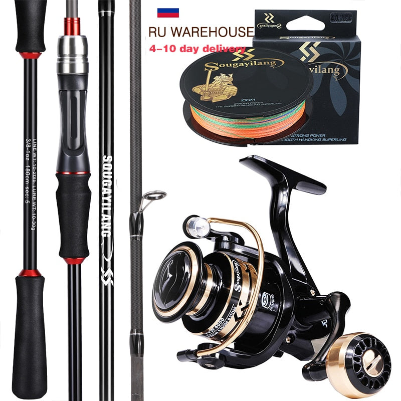 Spinning Fishing Reel and Rod