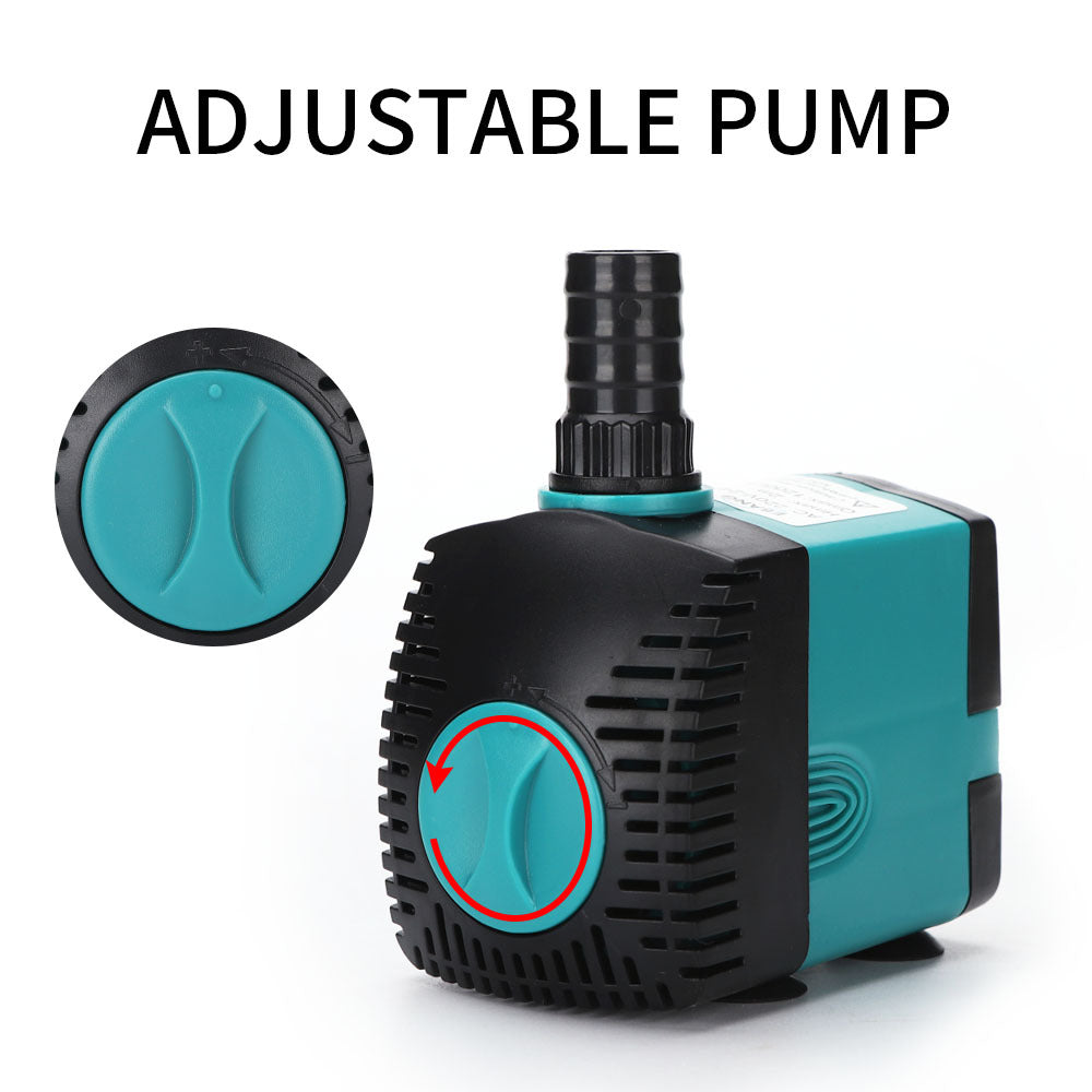 Submersible Water Fountain Pump Filter Fish Pond