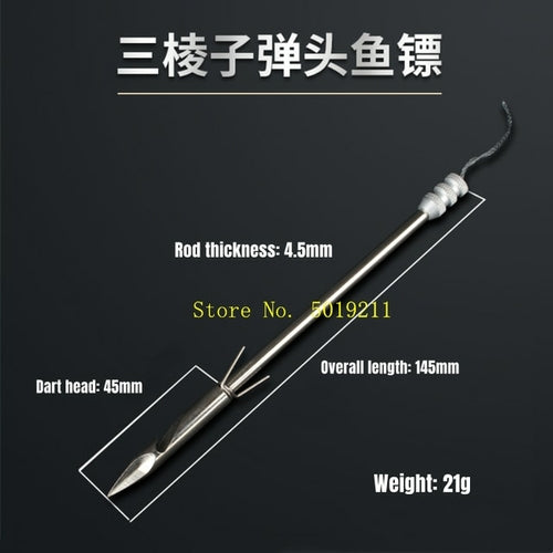 10pcs Stainless Steel Fish Dart Arrowhead