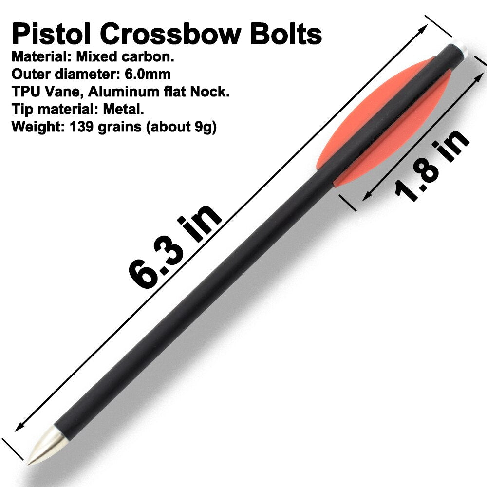12PCS mixed carbon Crossbow Bolts Arrows