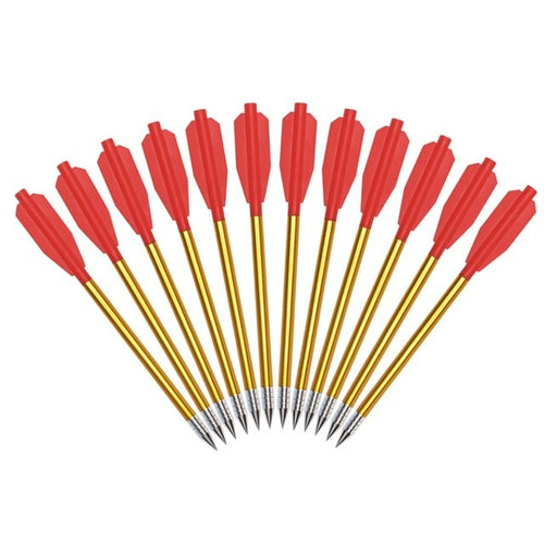 12pcs 6.3inch Golden Aluminum Crossbow