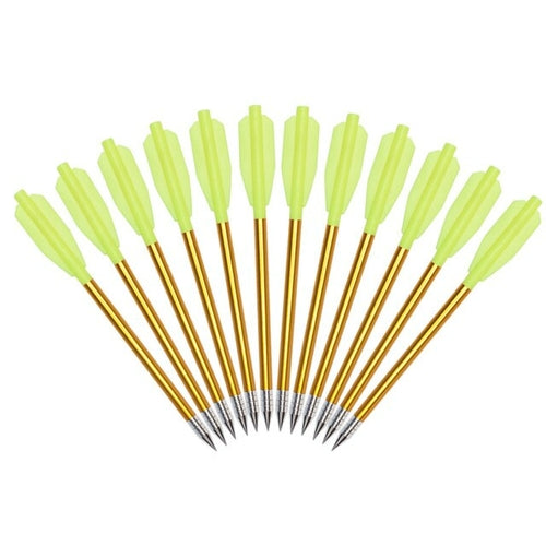12pcs 6.3inch Golden Aluminum Crossbow