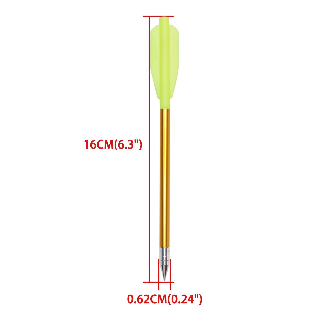 12pcs 6.3inch Golden Aluminum Crossbow