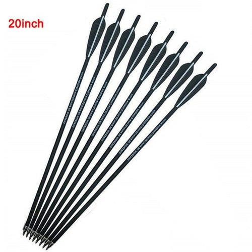 12pcs Archery Carbon Arrow 16/17/18/20/22inch