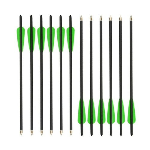 12pcs Archery Carbon Arrow 16/17/18/20/22inch