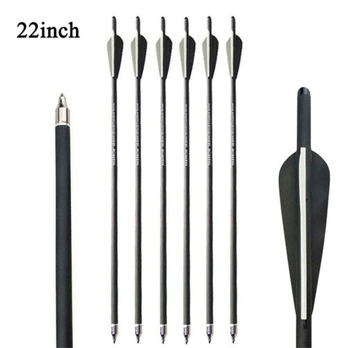 12pcs Archery Carbon Arrow 16/17/18/20/22inch