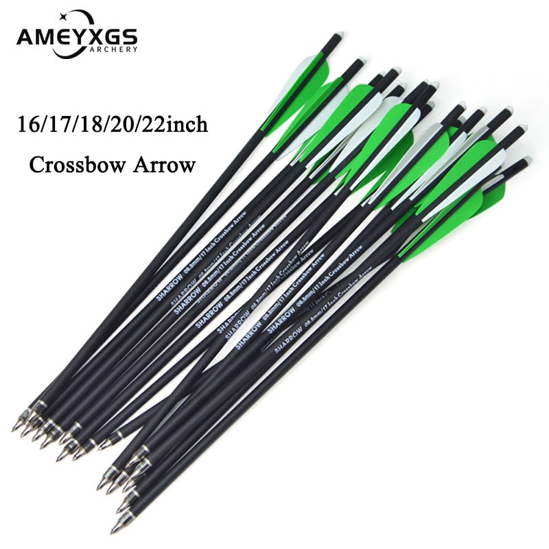 12pcs Archery Carbon Arrow 16/17/18/20/22inch