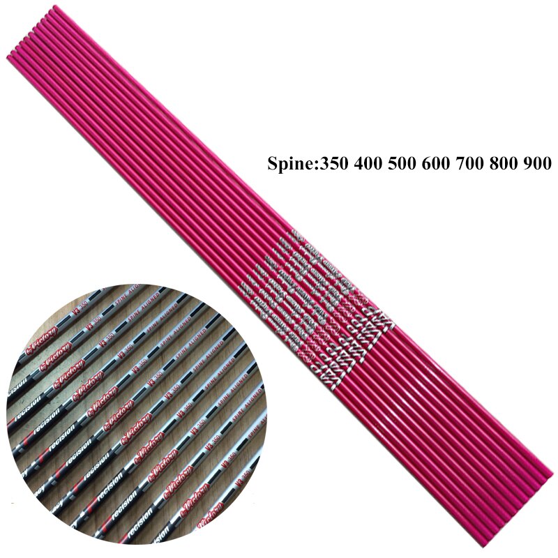 12pcs Archery Pure Carbon Arrows