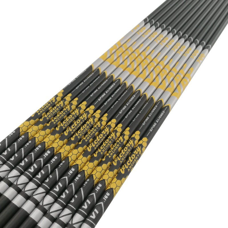 12pcs V1 Archery New Pure Carbon Arrows