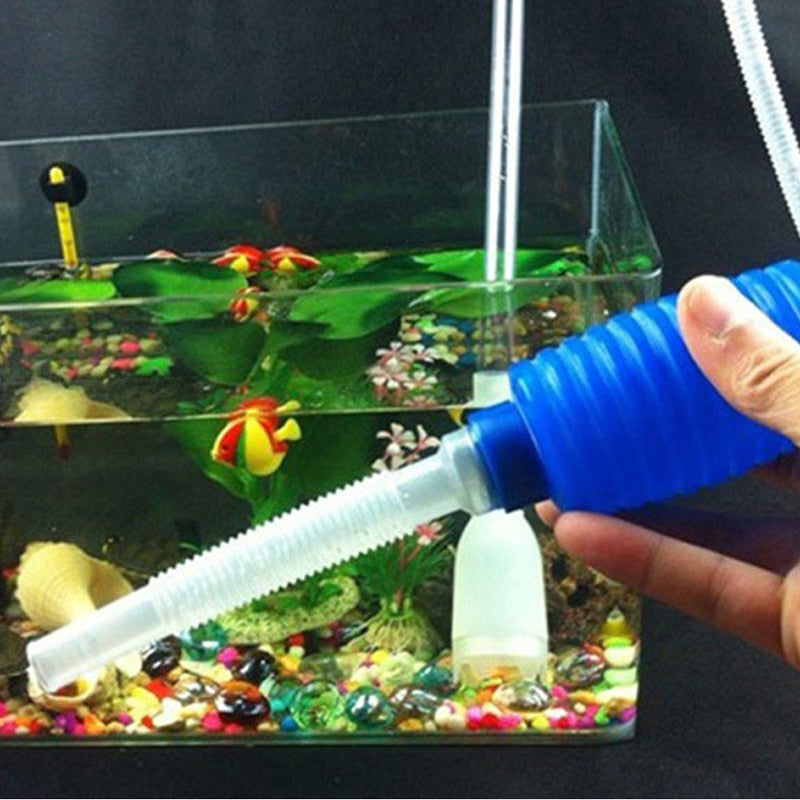145/170cm Siphon Aquarium Cleaning Pipe Semi-auto Fish Tank Water