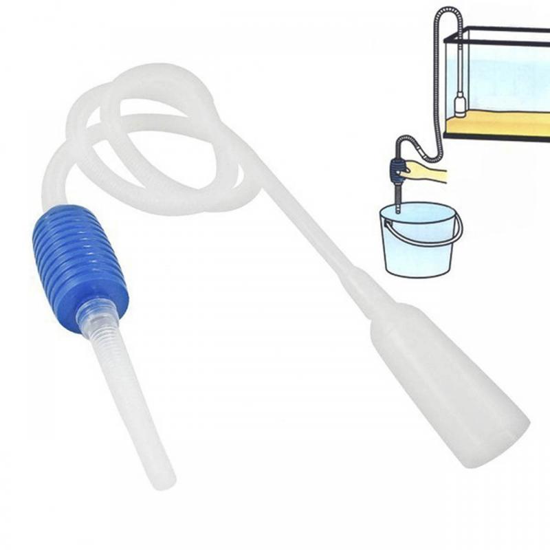 145/170cm Siphon Aquarium Cleaning Pipe Semi-auto Fish Tank Water