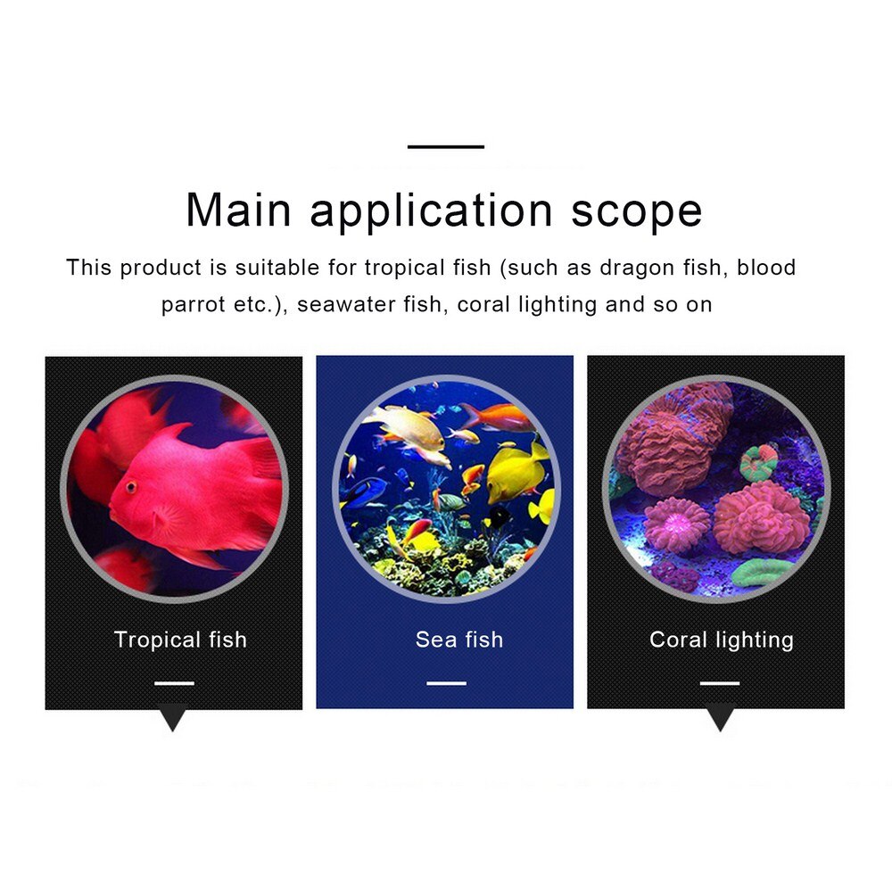 18CM Aquarium Light LED Waterproof Fish Tank Light Underwater Fish