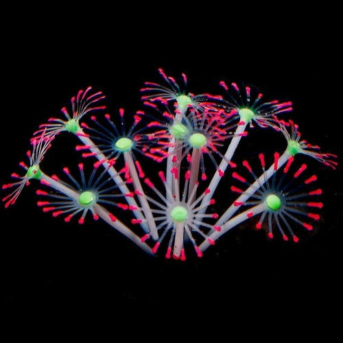 1Pc Silicone Glowing Artificial Fish Tank Aquarium Coral Plants