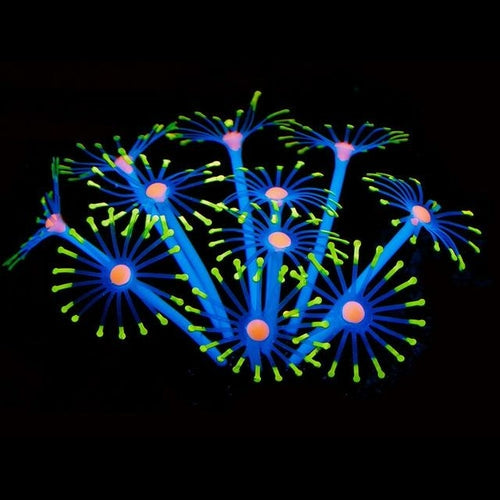 1Pc Silicone Glowing Artificial Fish Tank Aquarium Coral Plants