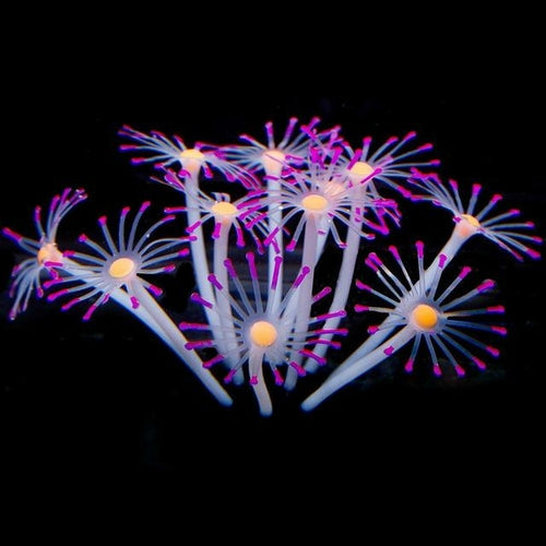 1Pc Silicone Glowing Artificial Fish Tank Aquarium Coral Plants