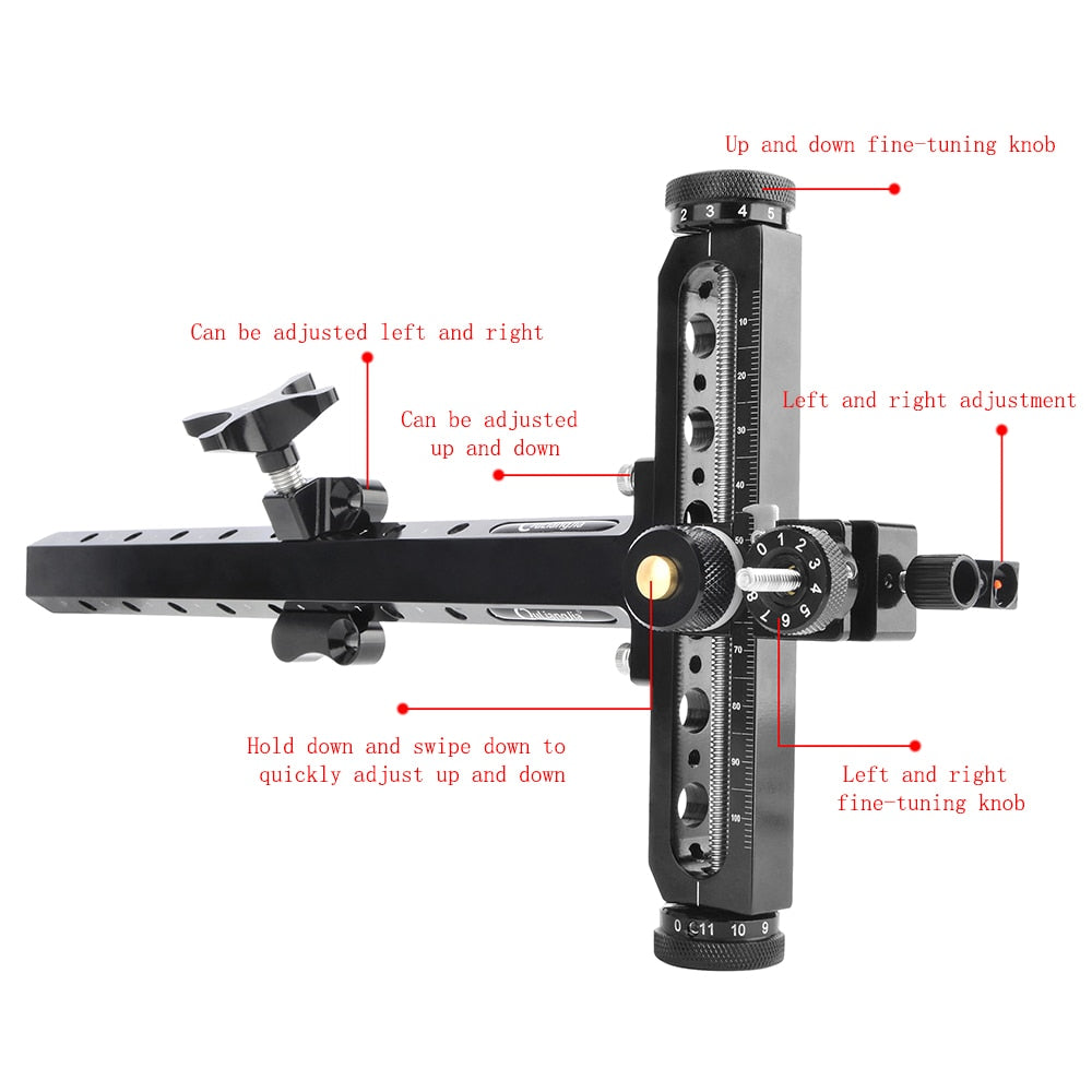 1pc Archery Recurve Bow Sight Aluminum Alloy