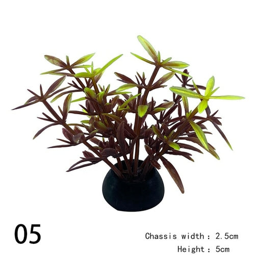 1pc Artificial Aquarium Decor Plants Water Weeds Ornament Aquatic