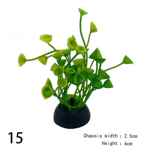 1pc Artificial Aquarium Decor Plants Water Weeds Ornament Aquatic