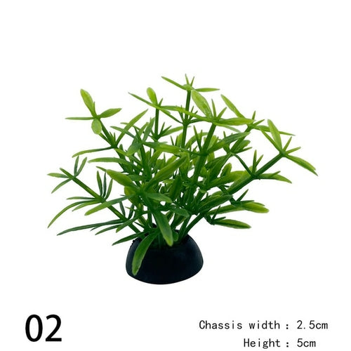 1pc Artificial Aquarium Decor Plants Water Weeds Ornament Aquatic