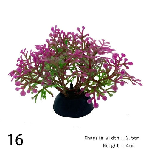 1pc Artificial Aquarium Decor Plants Water Weeds Ornament Aquatic