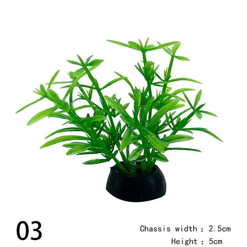 1pc Artificial Aquarium Decor Plants Water Weeds Ornament Aquatic