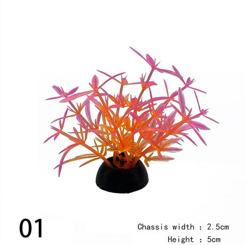 1pc Artificial Aquarium Decor Plants Water Weeds Ornament Aquatic