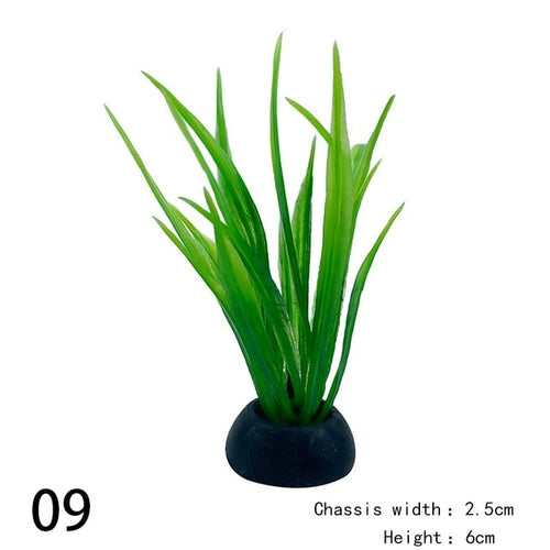 1pc Artificial Aquarium Decor Plants Water Weeds Ornament Aquatic