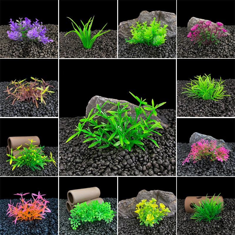 1pc Artificial Aquarium Decor Plants Water Weeds Ornament Aquatic