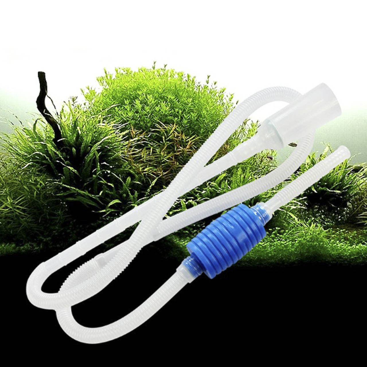 1pcs Aquarium Fish Tank Cleaner Vacuum Pump Hourglass Filter Simple