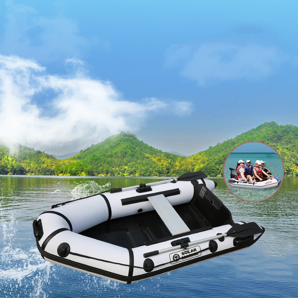 Rowing Boats Pvc Inflatable Wooden Floor Boat