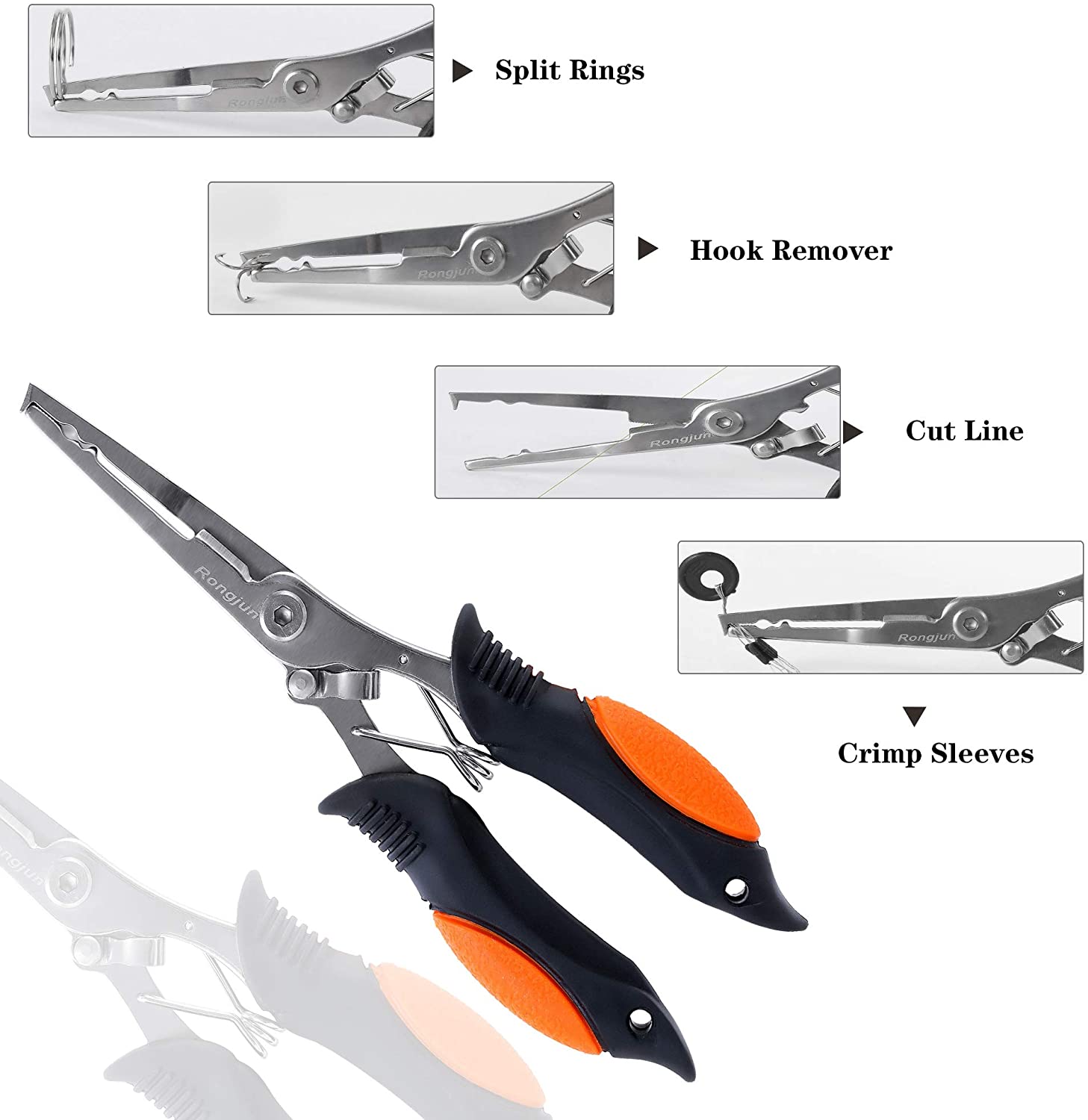 3pc Fishing Tool Kit Aluminum Fish Hook Remover