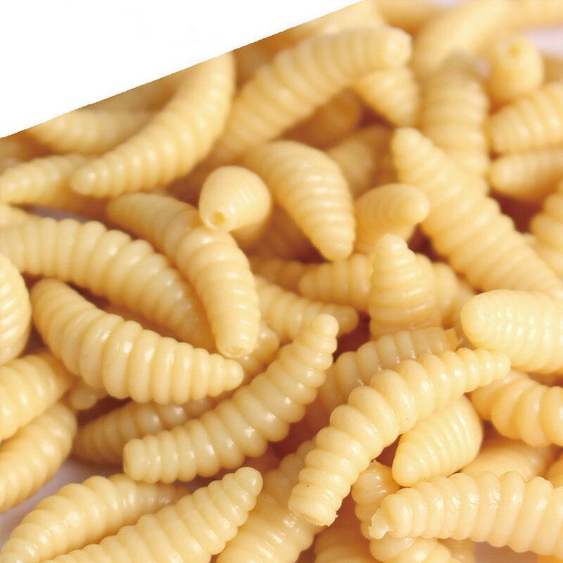 50pcs/bag Fishing Lure Maggot Grub