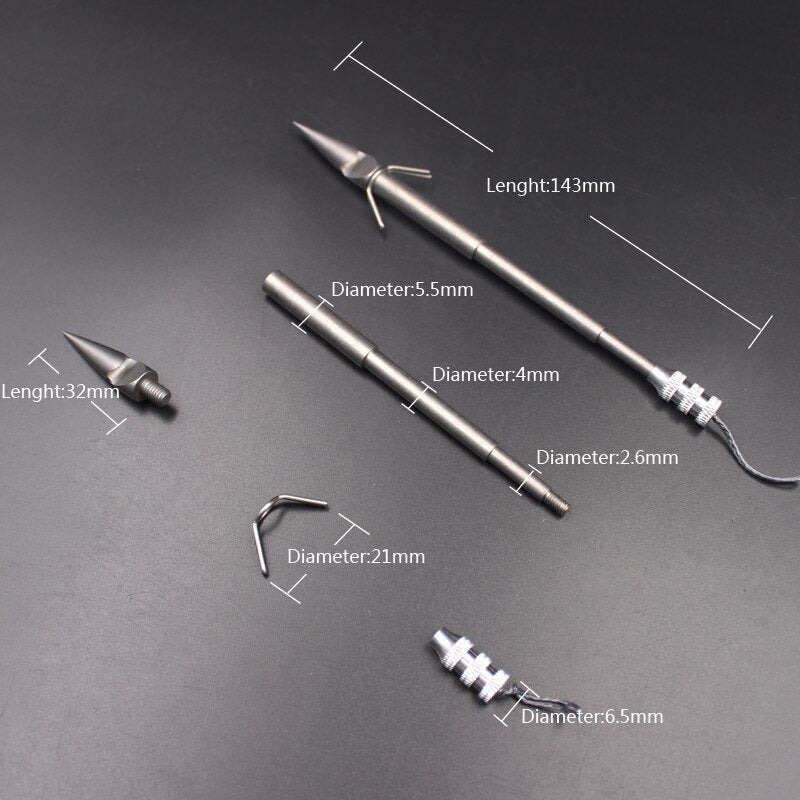 5pcs Stainless Steel Fishing Darts