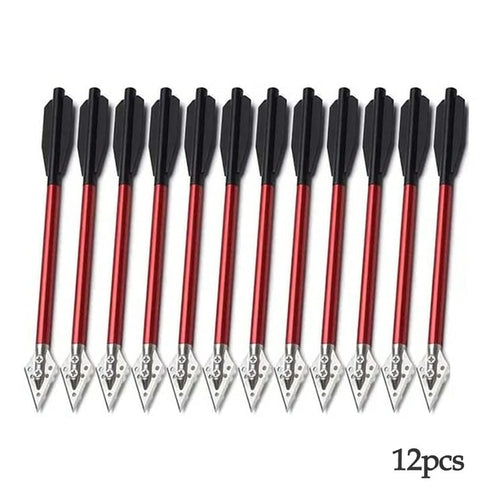 6/12pcs 6.5" Arrows Steel Thick Head Hunting