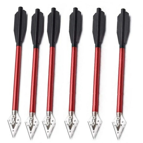 6/12pcs 6.5" Arrows Steel Thick Head Hunting