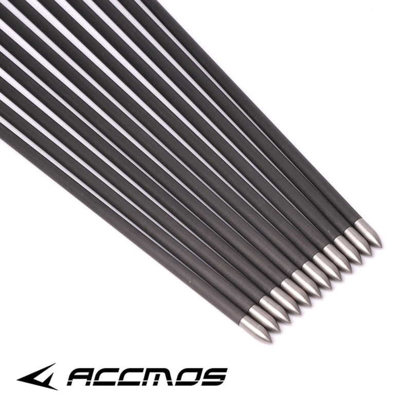 6/12pcs Id 4.2mm Pure Carbon Arrow Spine
