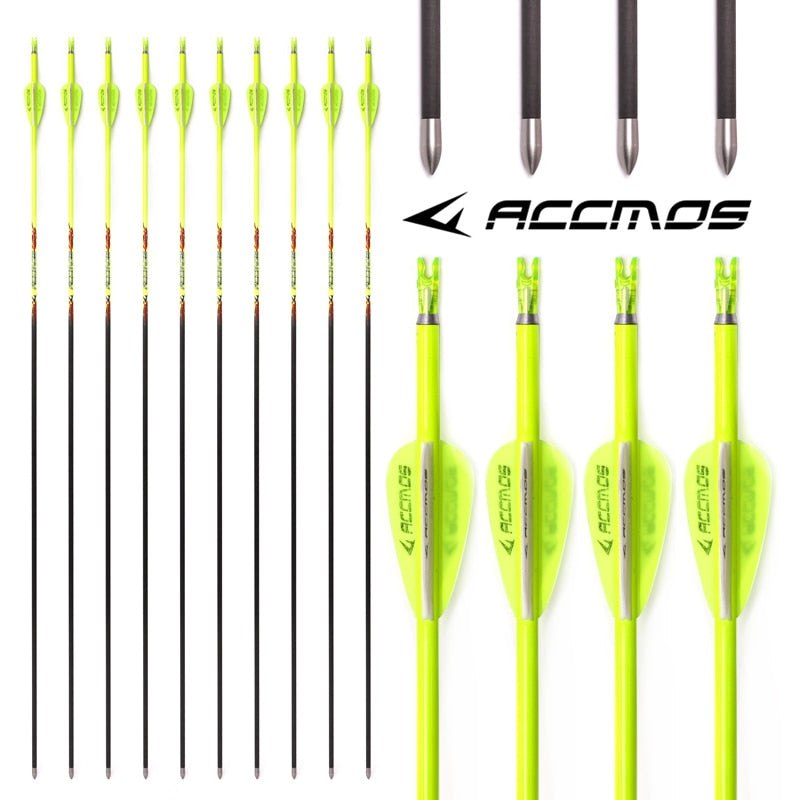 6/12pcs Id 4.2mm Pure Carbon Arrow Spine