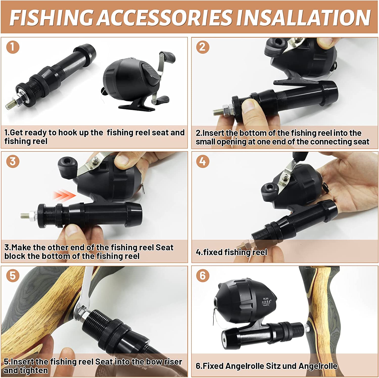 Archery Bow fishing Reel