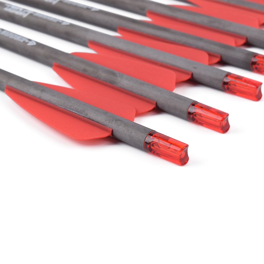 6PCS 8.5 inch Cobra series crossbow hunting carbon arrow R9 short