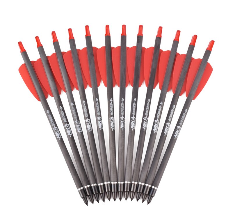 6PCS 8.5 inch Cobra series crossbow hunting carbon arrow R9 short