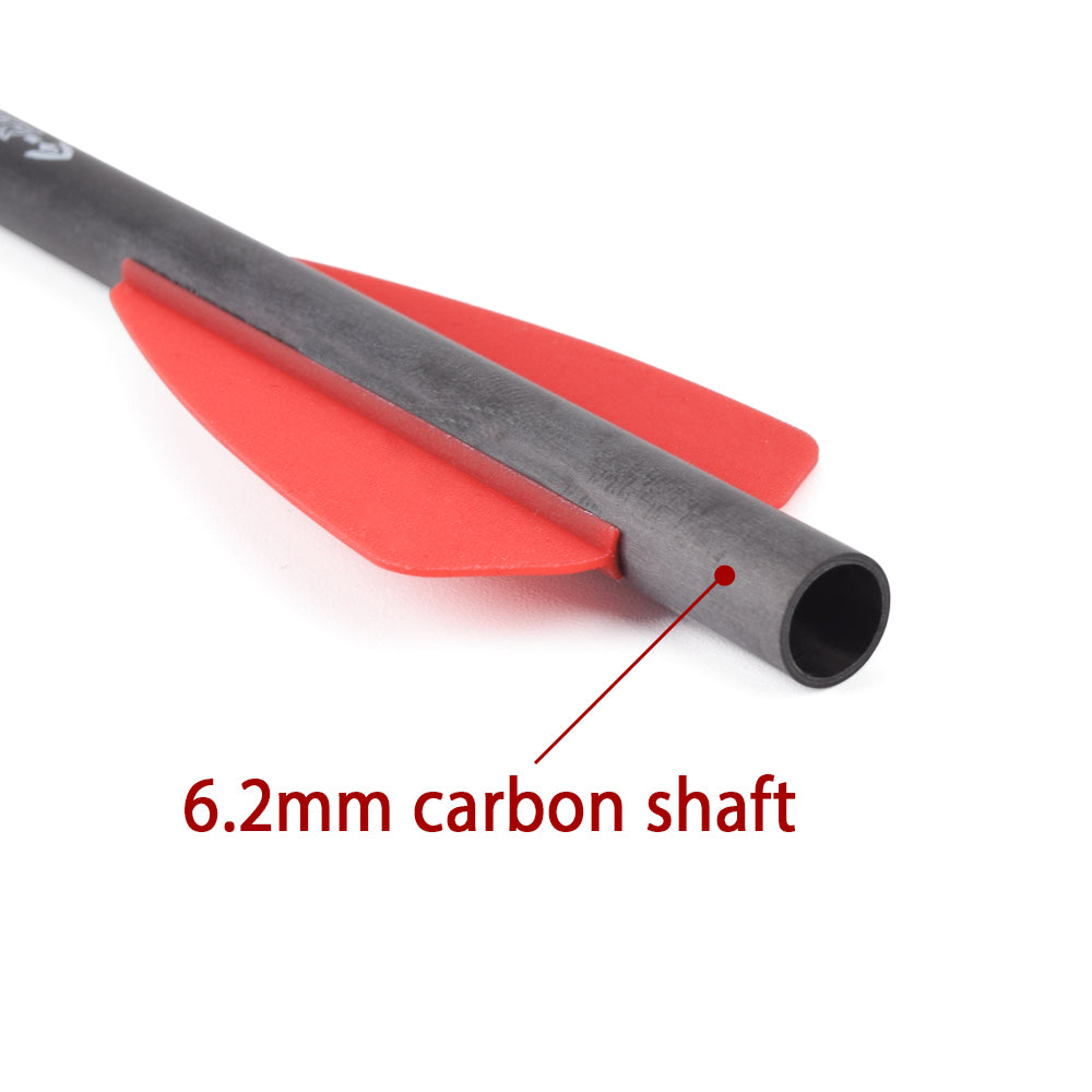 6PCS 8.5 inch Cobra series crossbow hunting carbon arrow R9 short