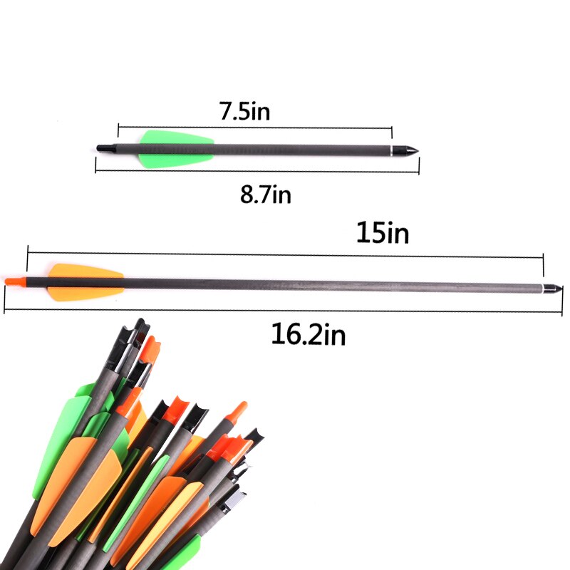 6pcs Linkboy Archery 7.5/15inch Spine350