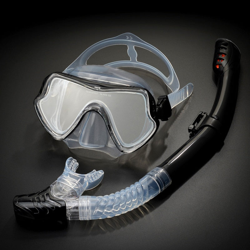 Diving Silicone Anti-fog Goggles Glasses Scuba
