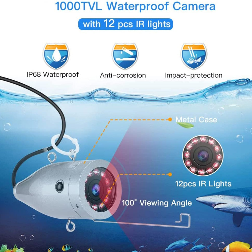 Eyoyo 15m/50m Underwater Fishing Camera