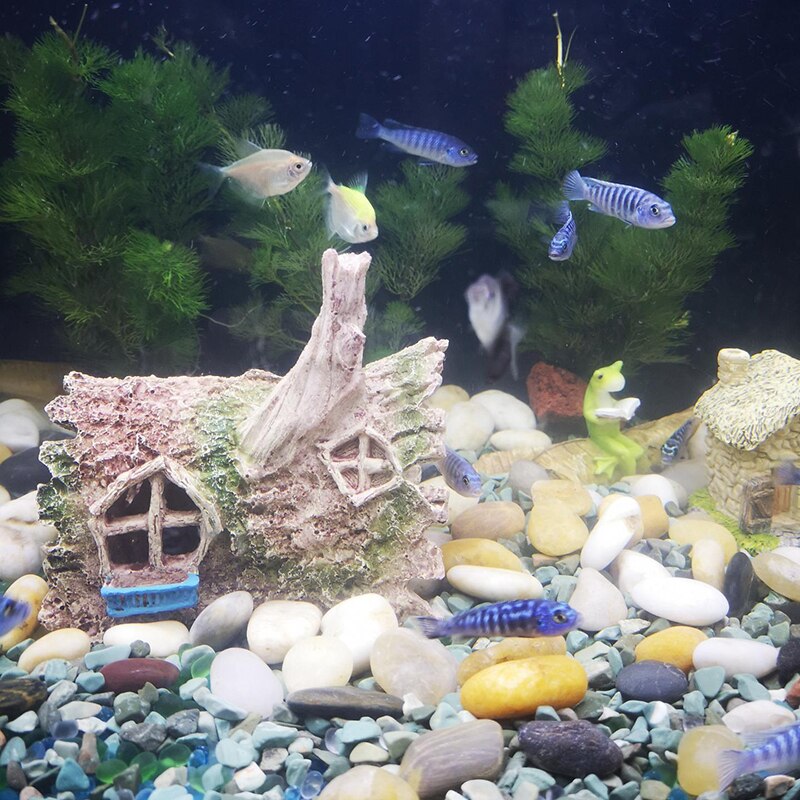 Fish Tank Decor Aquarium Pet House