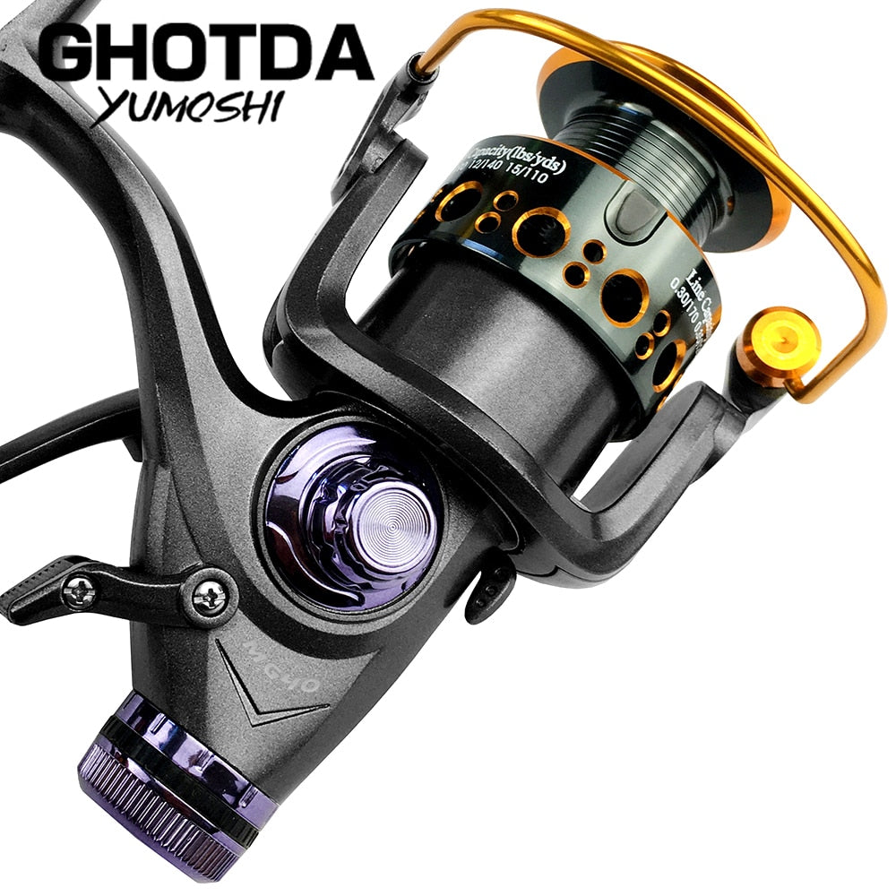 Fishing Reel Carp Spinning Reel Front And Rear